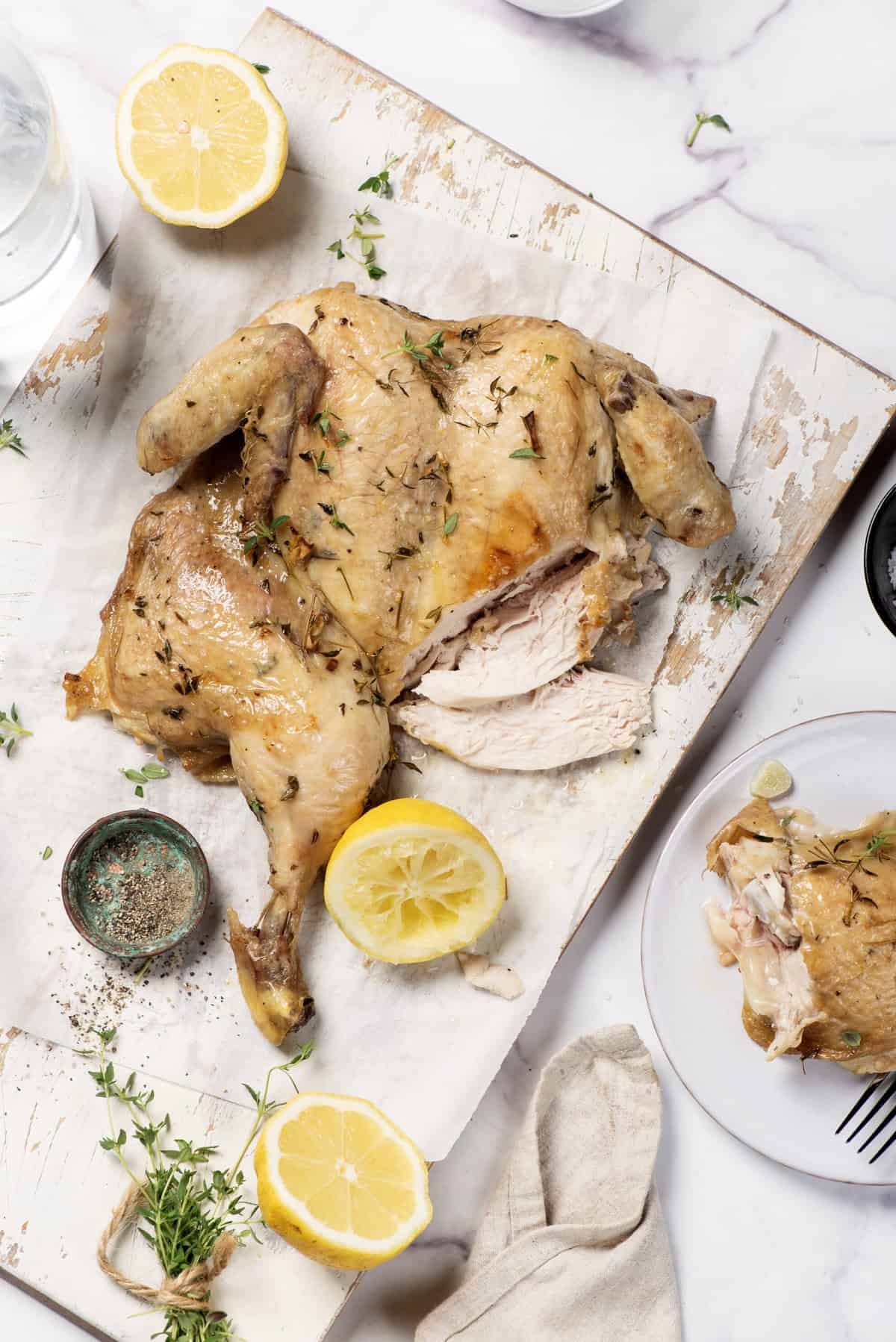 Receita de frango spatchcock