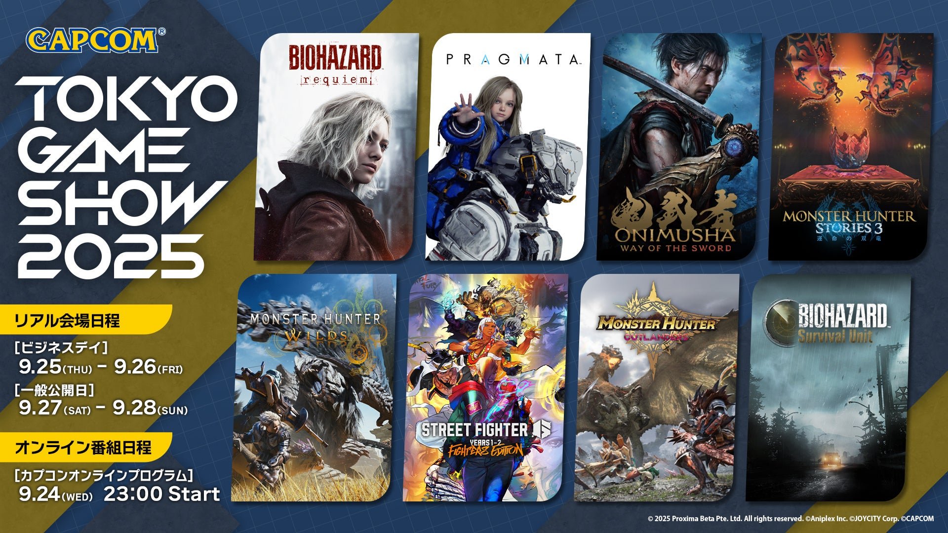 Capcom anuncia a linha TGS 2025, programação