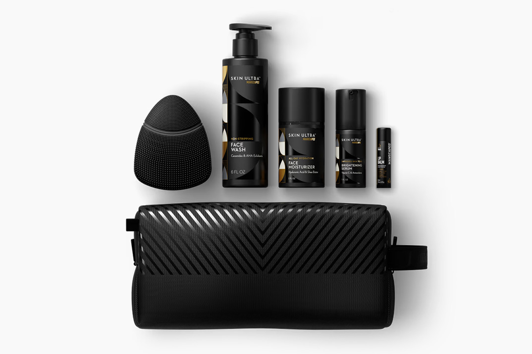 Mancaped facilita a acompanhamento da sua rotina diária de cuidados com a pele com este kit de Ultra Avanado da Skin All-in-One