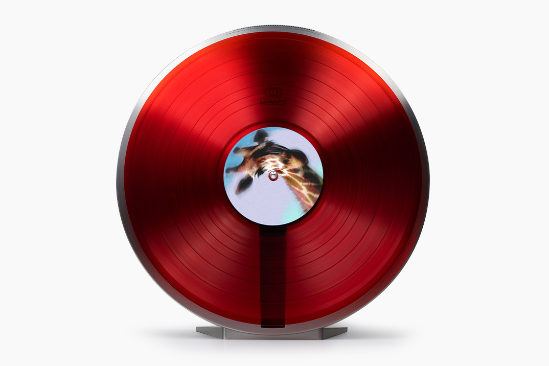 Miniot’s Wheel 3 Turtable usa luz para ler seus registros de vinil