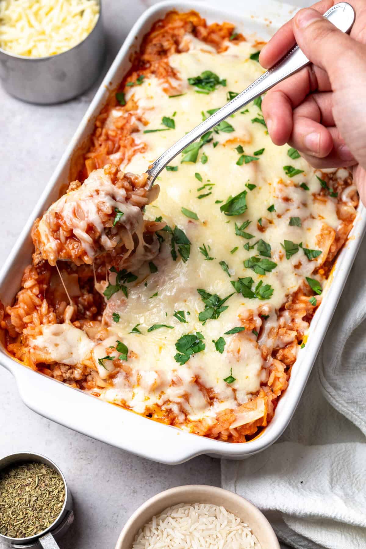 Caçarola de rolo de repolho – fé de fé de alimentos