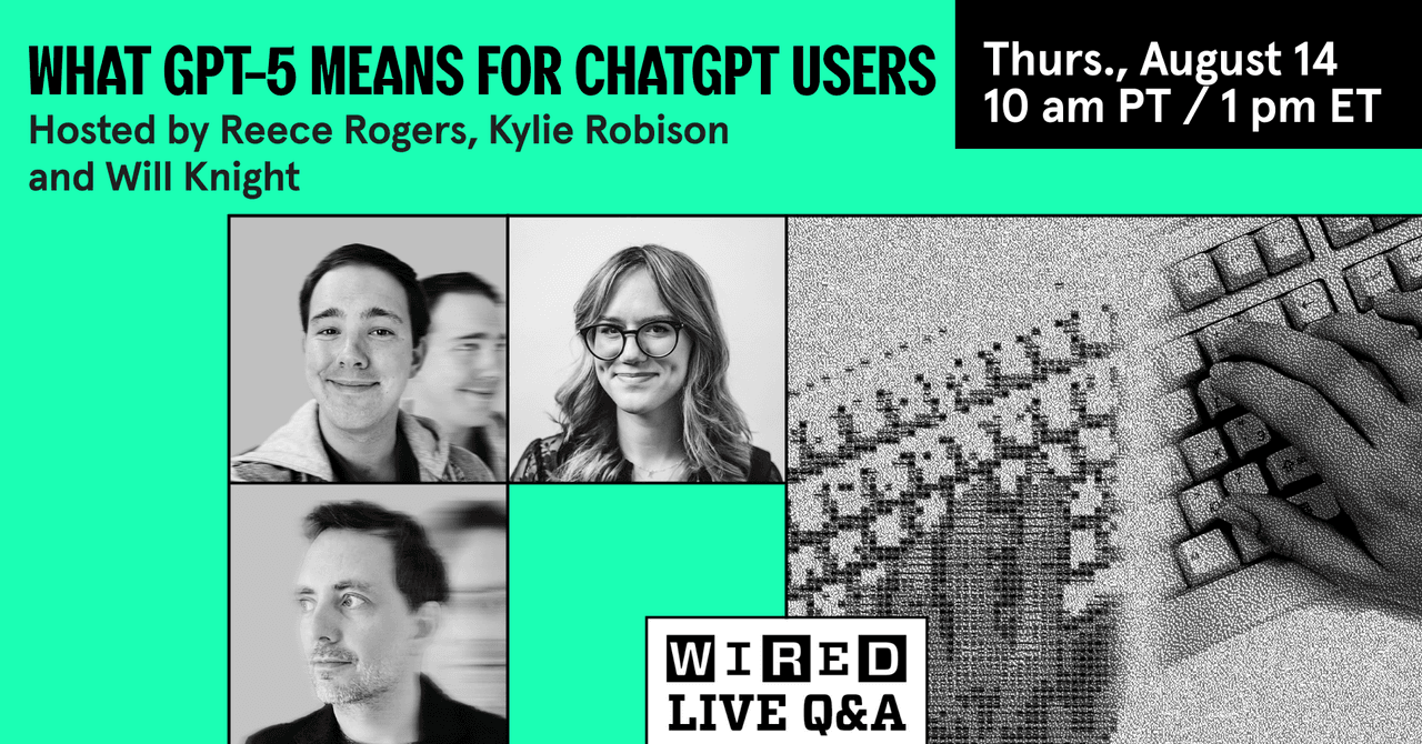 Junte-se à nossa próxima transmissão ao vivo: o que GPT-5 significa para usuários de chatgpt
