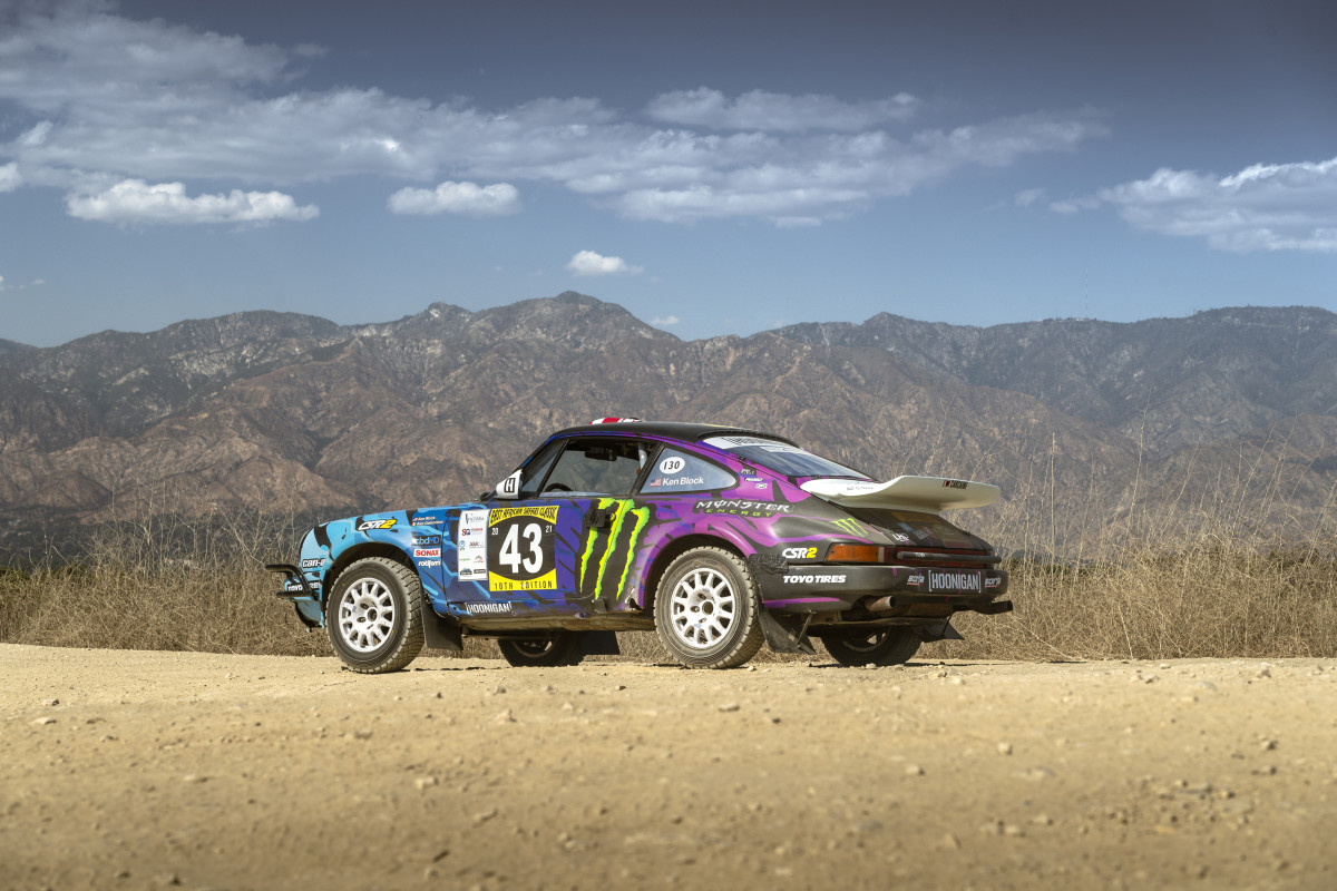 O Porsche 911 do Ken Block está atingindo o bloco de leilão