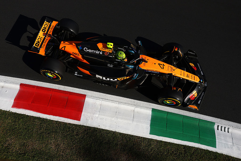 Norris Borge Leclerc na Segunda Prática Monza