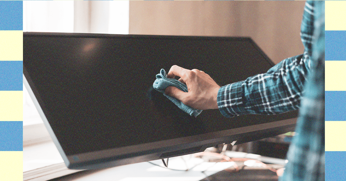 Como limpar uma tela de TV ou monitor de computador