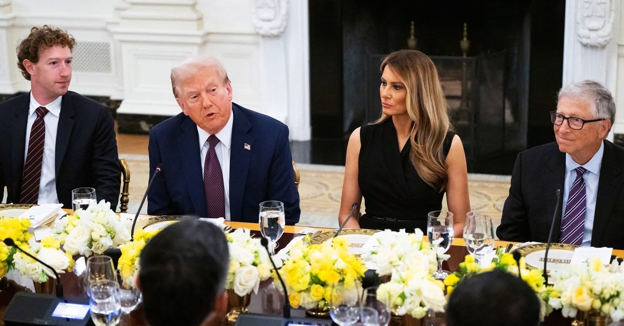 Os CEOs de tecnologia elogiam Donald Trump no jantar da Casa Branca