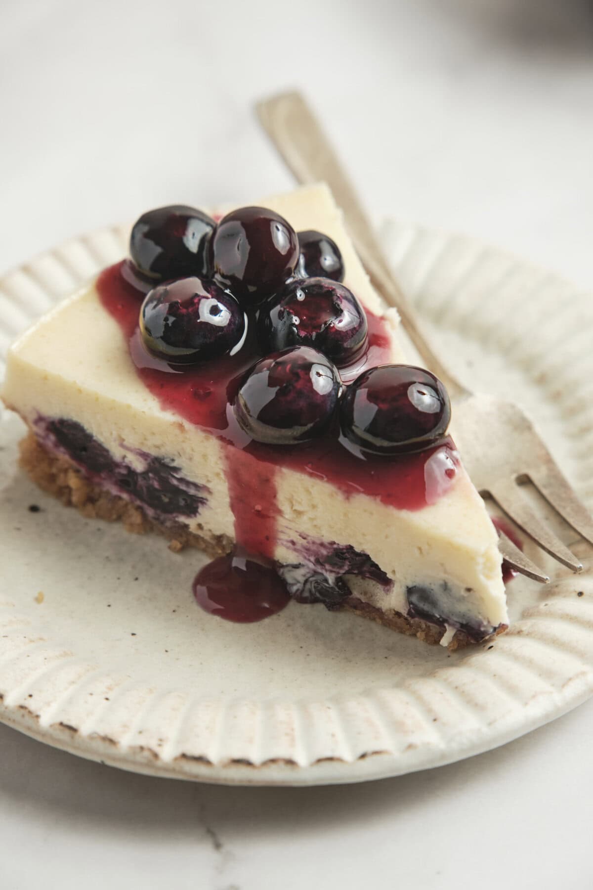 Receita de cheesecake de mirtilo – fé de alimento fé fitness