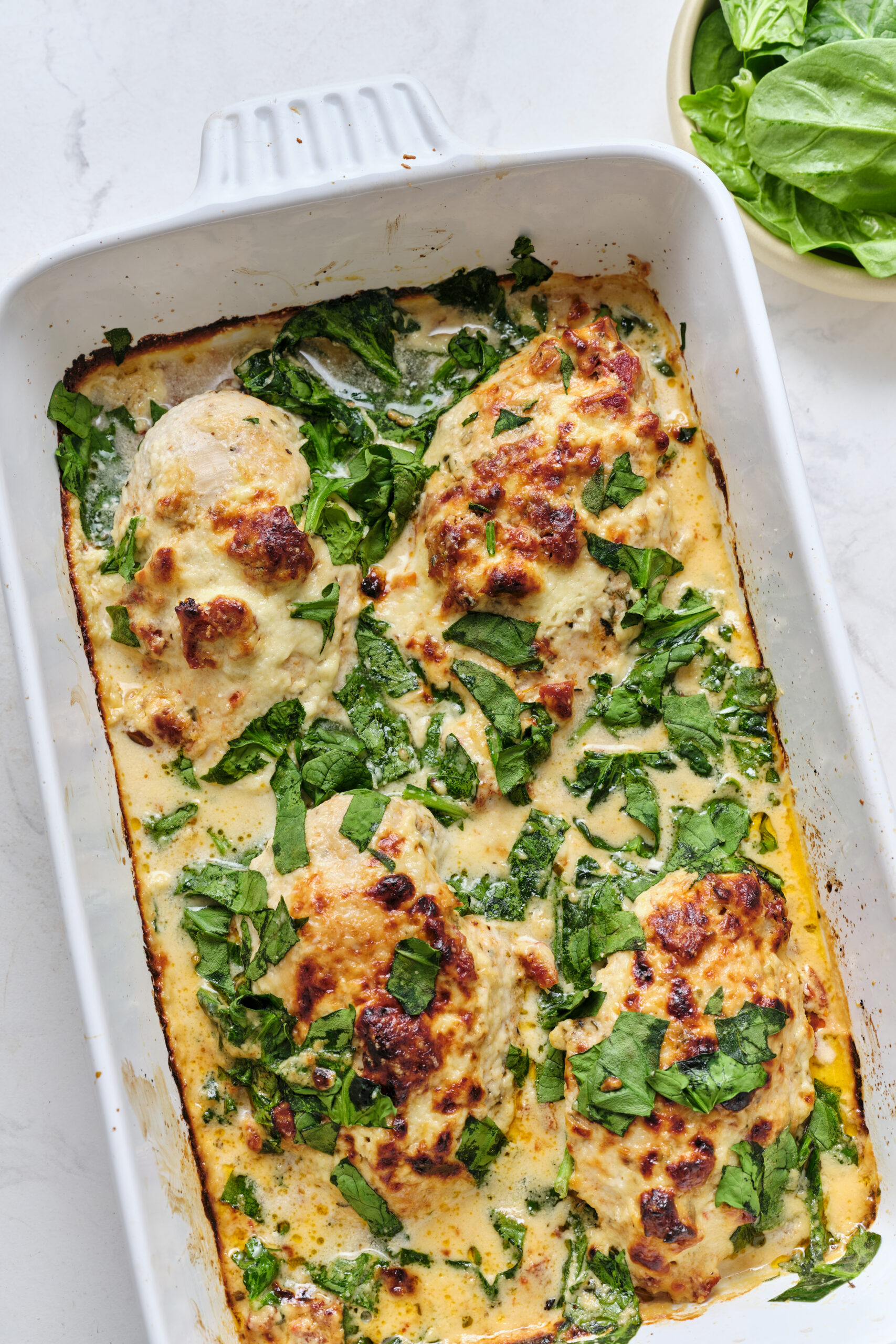 Bake de frango cremoso – fé de fé de alimentos