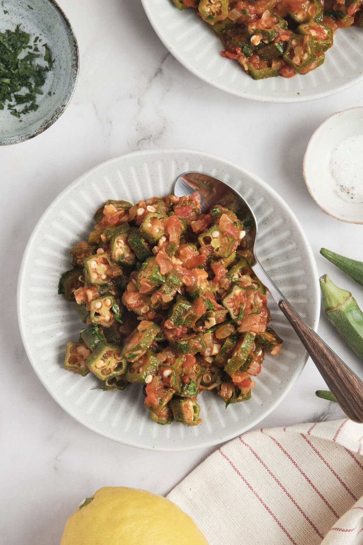 Quiabo e tomate cozido – fé de alimentos fé