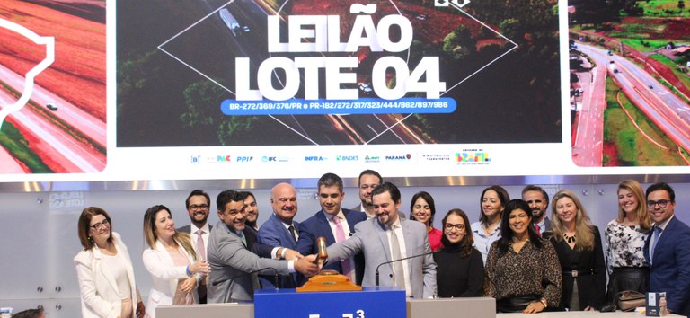 EPR vence leilão do Lote 4 no Paraná com desconto de 21,3% no pedágio e vai investir R$ 18 bilhões em rodovias mais seguras e modernas — Agência Nacional de Transportes Terrestres