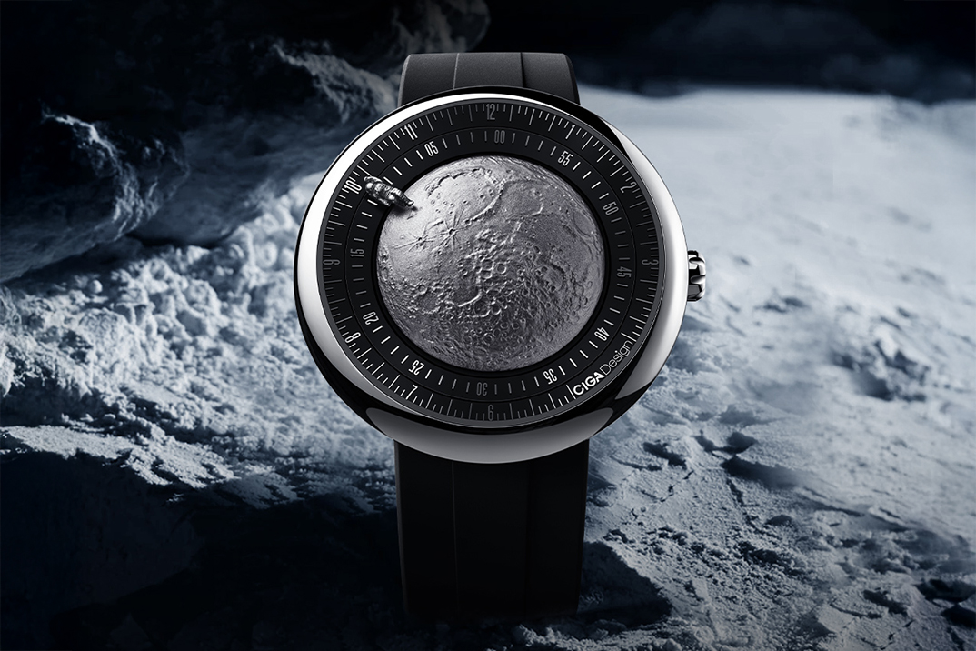 O relógio Moon Walker do design CIGA coloca um pequeno astronauta em seu pulso