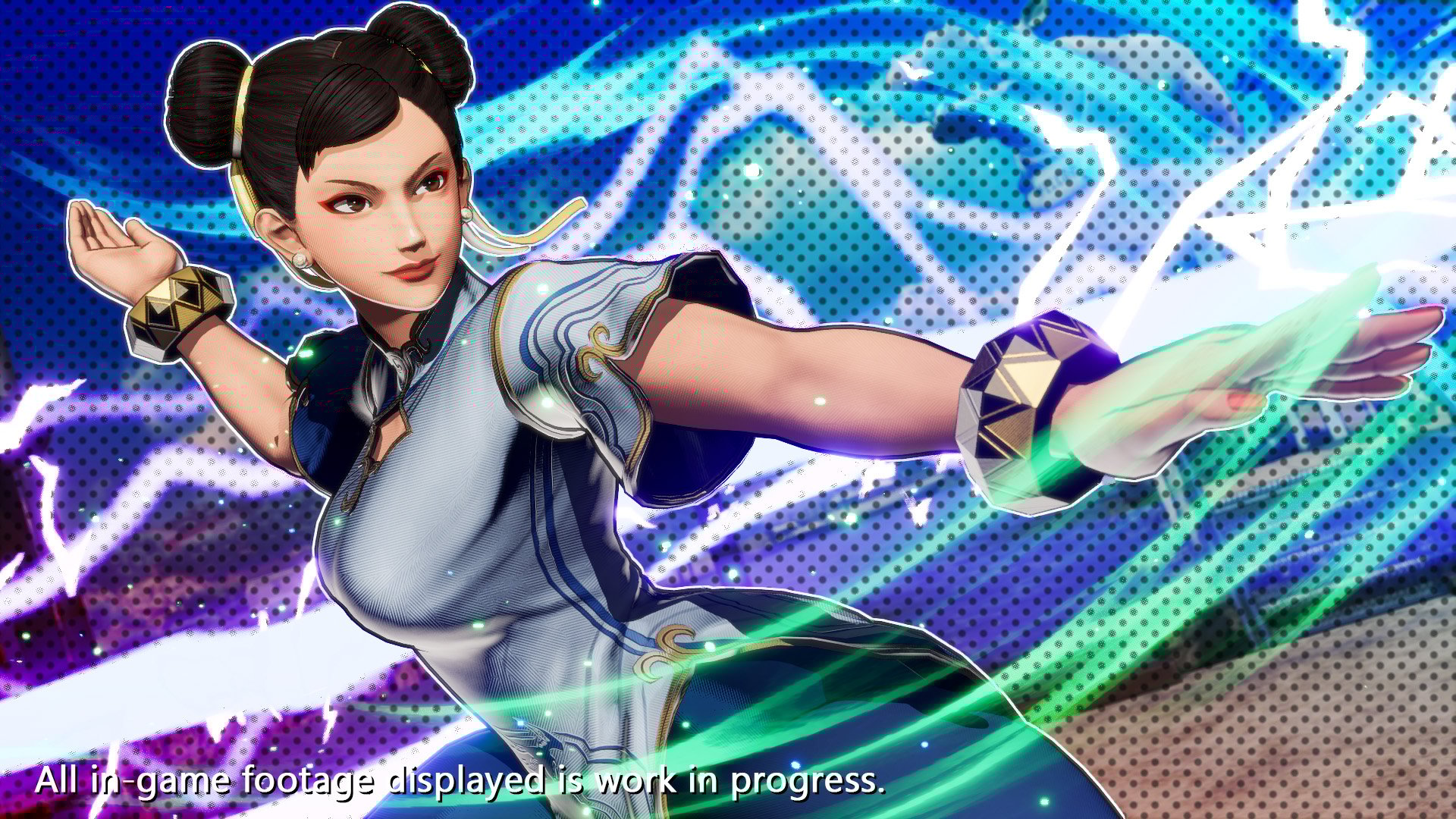 Trailer de estreia do personagem DLC de Fatal Fury: City of the Wolves, Chun-Li, capturas de tela