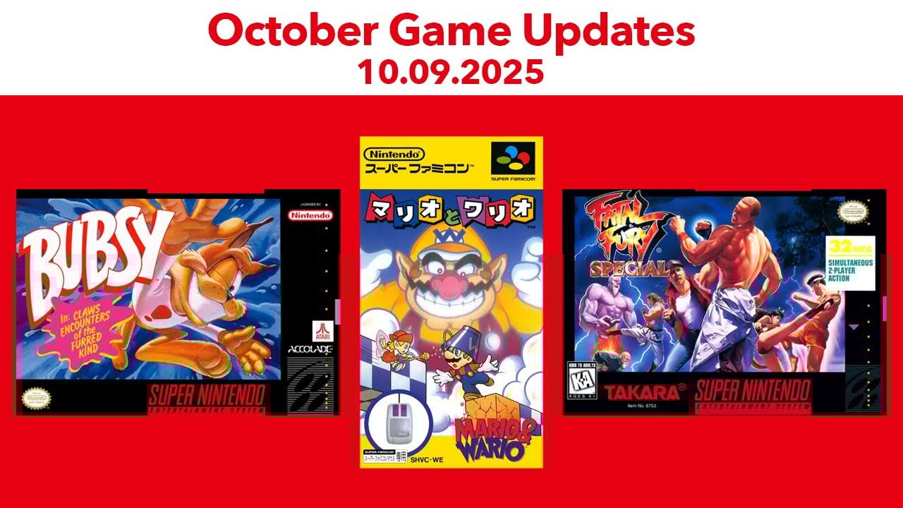 SNES – Nintendo Switch Online adiciona Bubsy em: Claws Encounters of the Furred Kind, Fatal Fury Special e Mario & Wario
