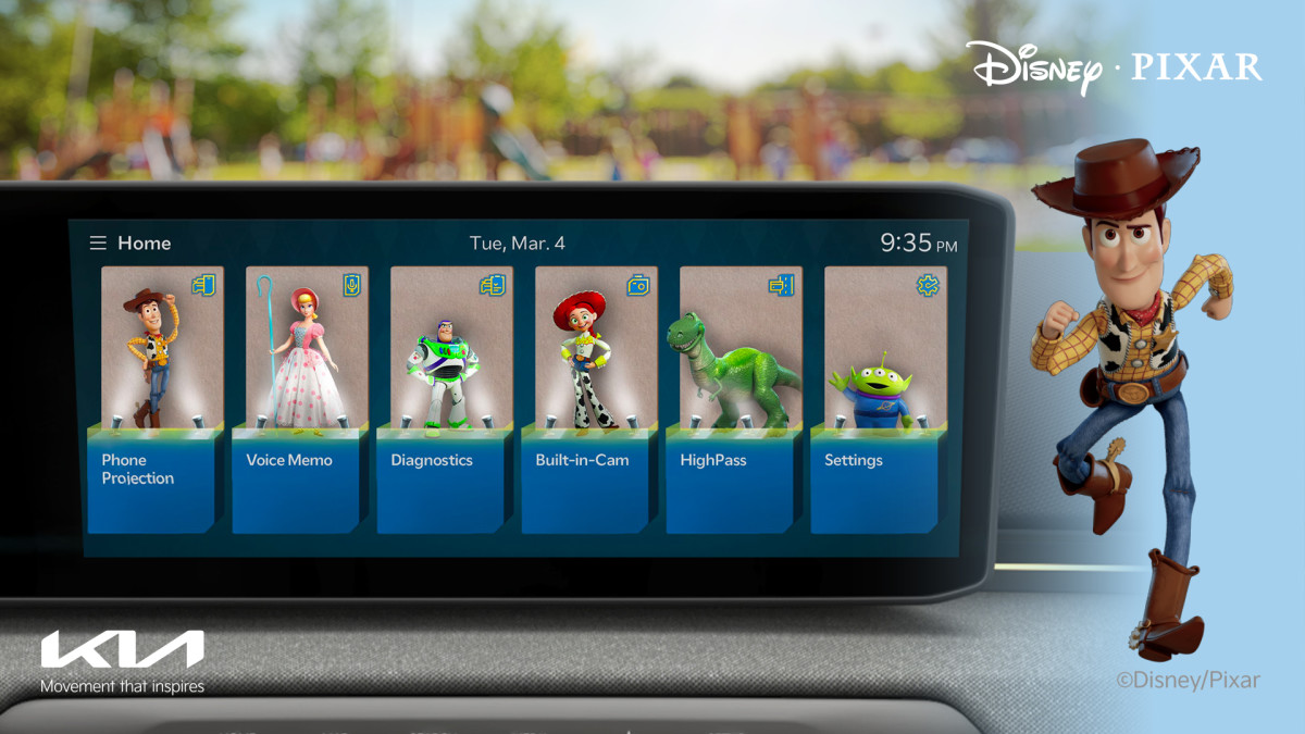Kia está permitindo que os motoristas transformem seus painéis em displays da Disney e Star Wars