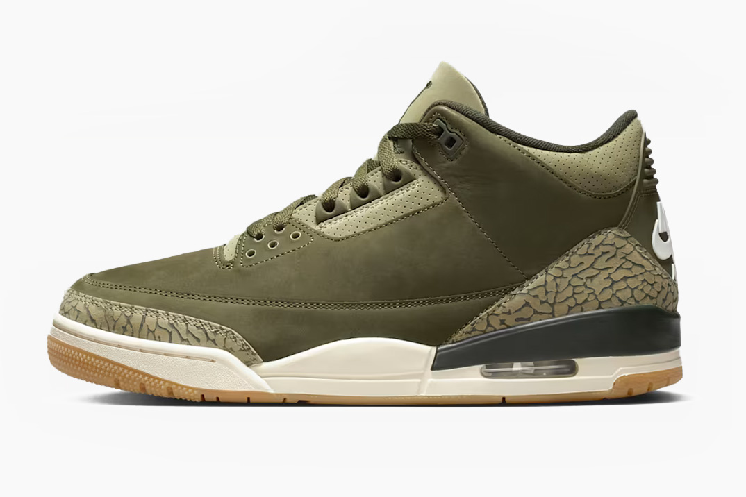 O Air Jordan 3 “Medium Olive” da Nike traz vibrações de outono para um clássico da quadra