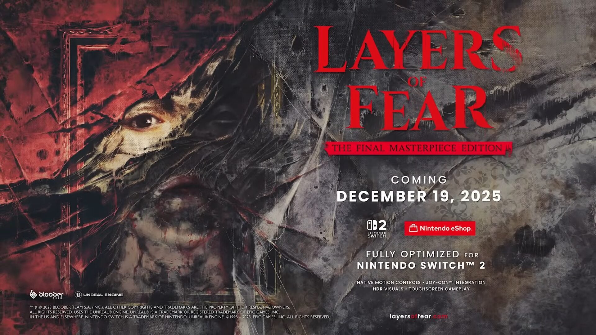 Layers of Fear: The Final Masterpiece Edition será lançado em 19 de dezembro