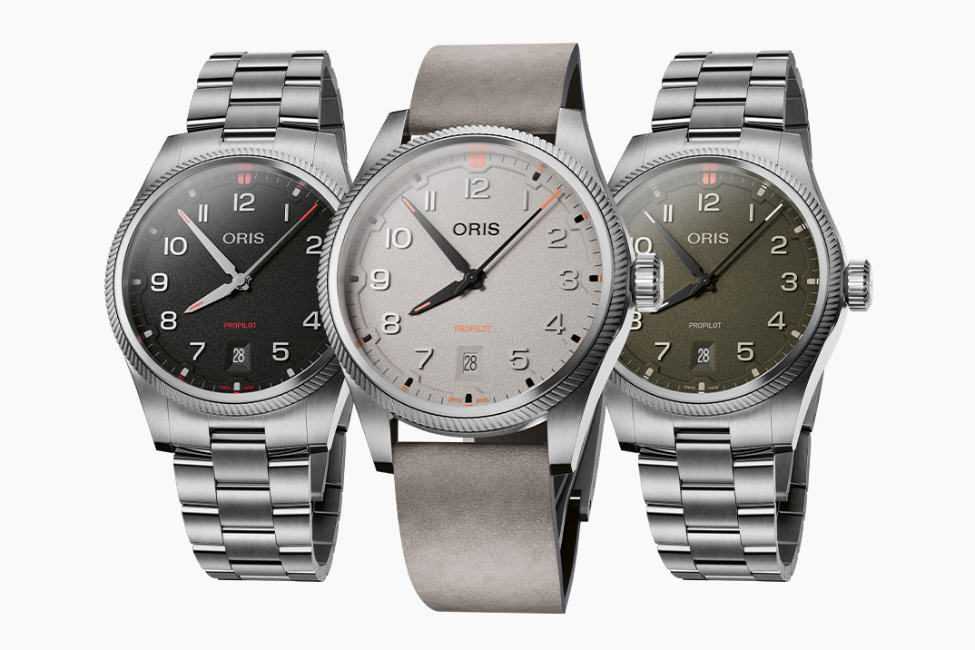 O Oris ProPilot Date recebe uma atualização completa de design, desde sua moldura inspirada em turbina até seus novos mostradores texturizados