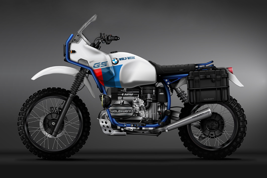 O BMW R100GS renascido da WalzWerk combina o estilo Dakar dos anos 80 com desempenho moderno com o X-Plorer