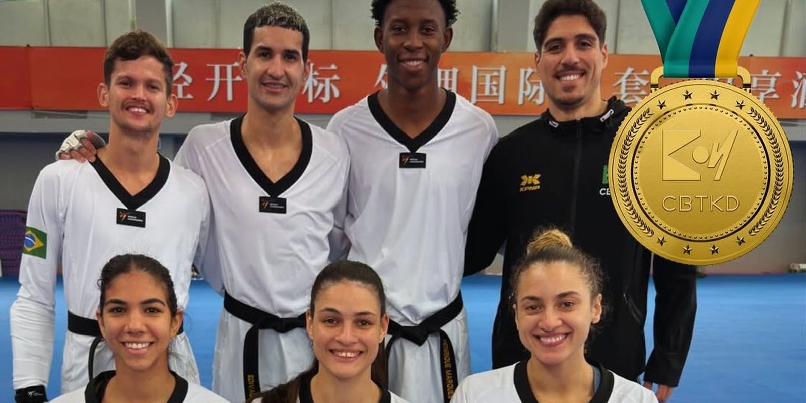 Brasil é tricampeão na Copa do Mundo por equipes de taekwondo na China