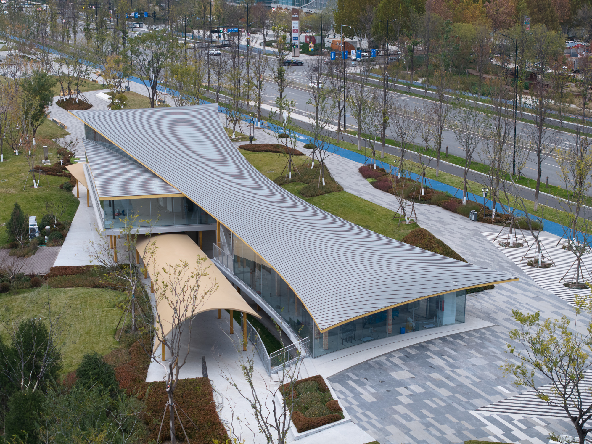 Melhoria da ecologização do rio Yangjia – Edifícios NO.4 / YIIIE Architects