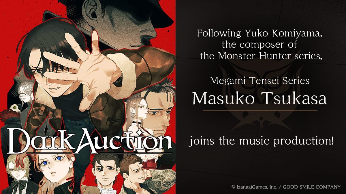 A equipe musical do Dark Auction adiciona Tsukasa Masuko; ‘Trailer Especial’