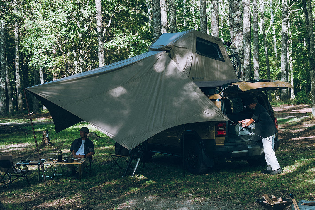 A nova barraca na cobertura do Snow Peak combina design leve com proteção total contra intempéries