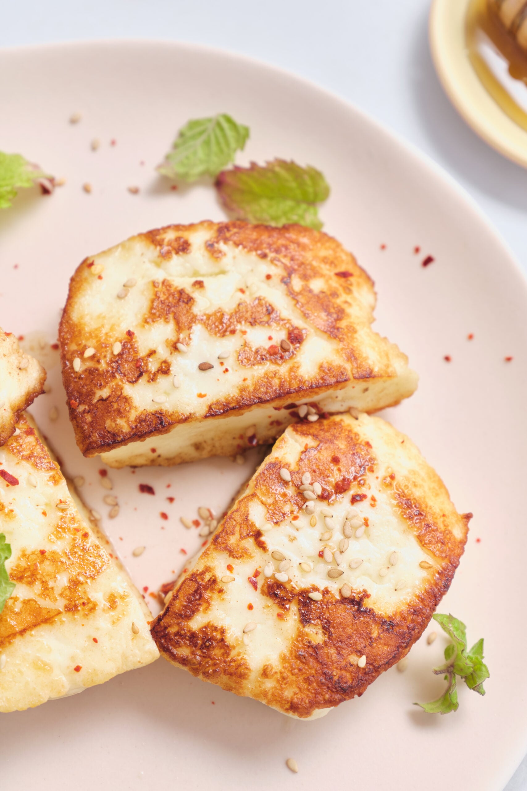 Fried Halloumi – Comida Fé Fitness