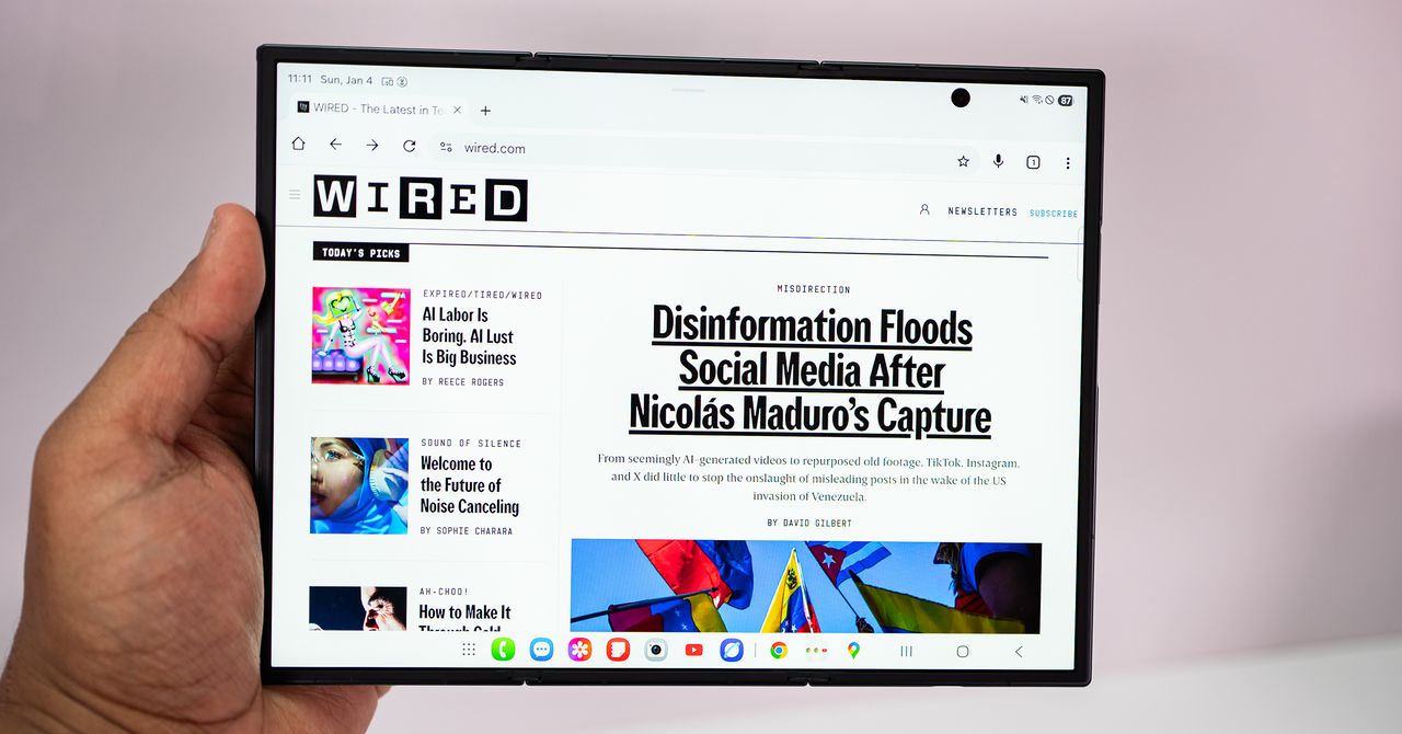 Samsung Galaxy Z Trifold prático: este é o híbrido telefone-tablet que você está procurando