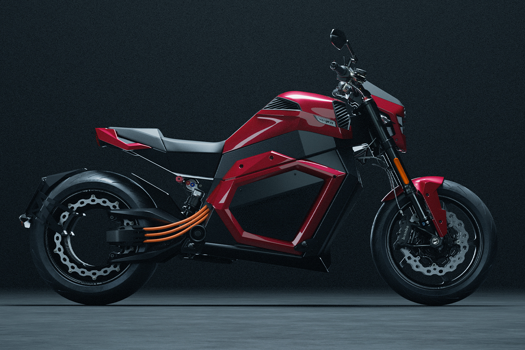 A motocicleta elétrica da Verge tem uma bateria de estado sólido com alcance de 370 milhas