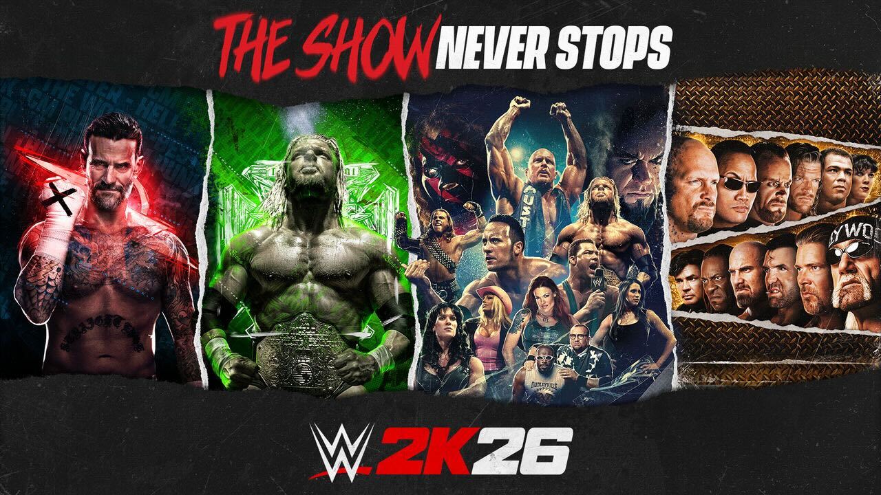 WWE 2K26 anunciado para PS5, Xbox Series, Switch 2 e PC