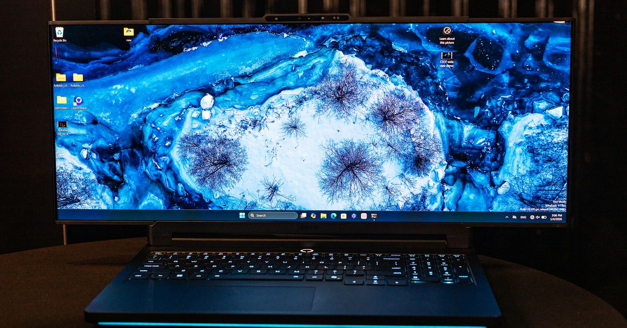 O laptop para jogos rolável Legion Pro da Lenovo se torna ultra amplo com o pressionar de uma tecla