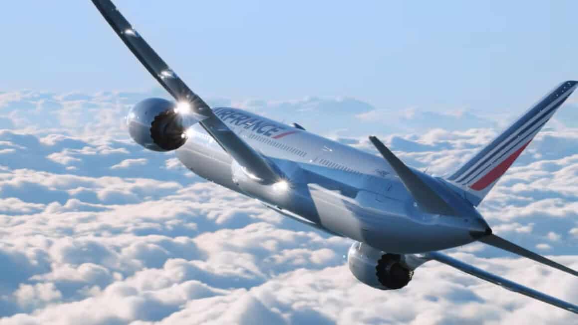 Air France 787 Dreamliner capturado como você nunca viu antes