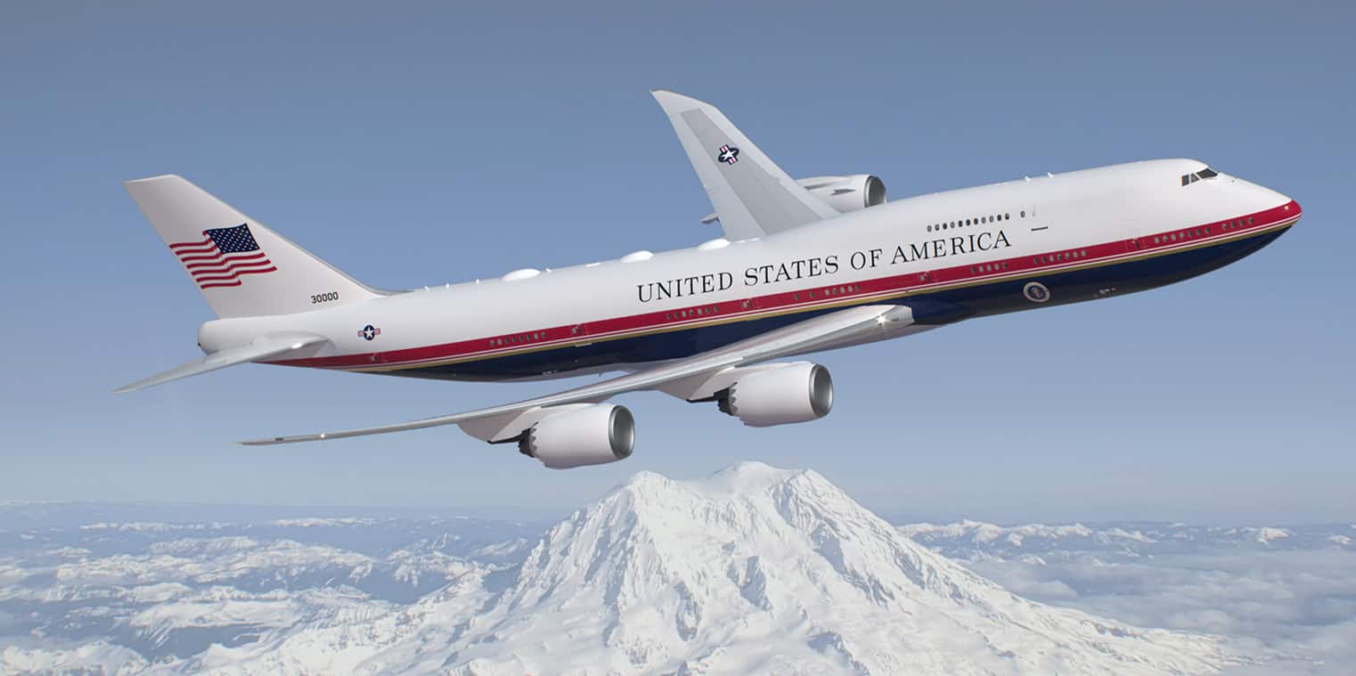 Afinal, VC-25B e frota executiva obterão o design da era Trump