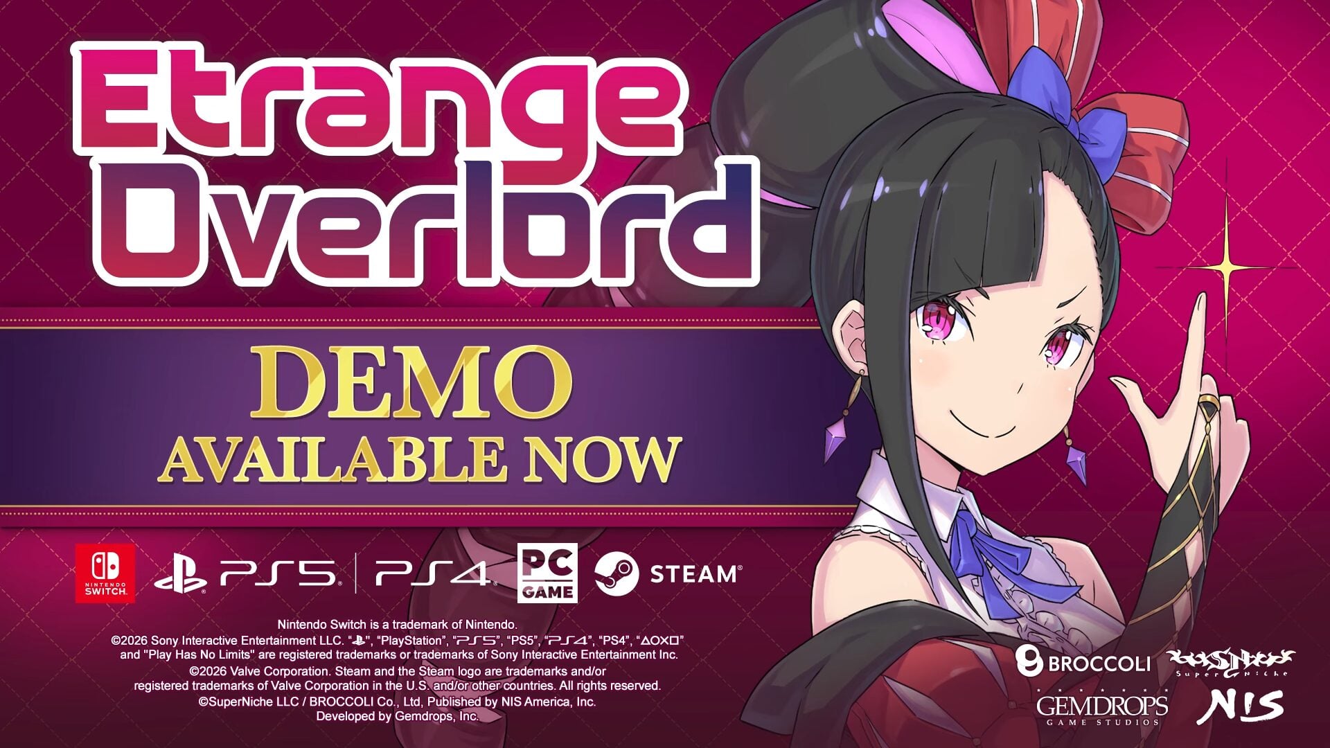 Demonstração de Etrange Overlord agora disponível