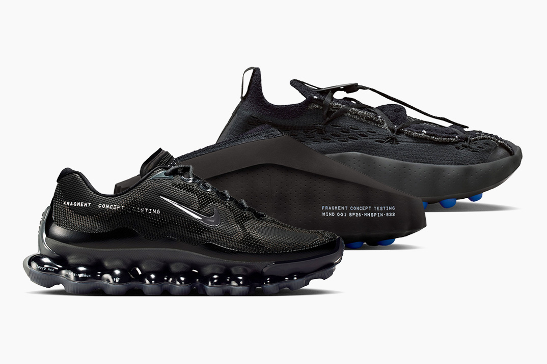 Nike e Fragment Drop Stealthy adotam três modelos de calçados para coleção de testes de conceito