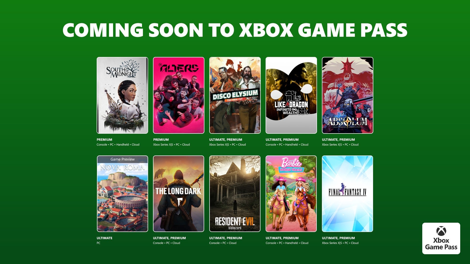 Game Pass adiciona Disco Elysium: The Final Cut, Resident Evil 7: Biohazard, Final Fantasy IV e muito mais no final de março