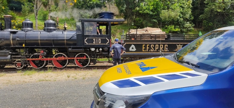 Equipe da ANTT fiscaliza Trem das Etnias e reforça segurança em passeio histórico no Sul — Agência Nacional de Transportes Terrestres