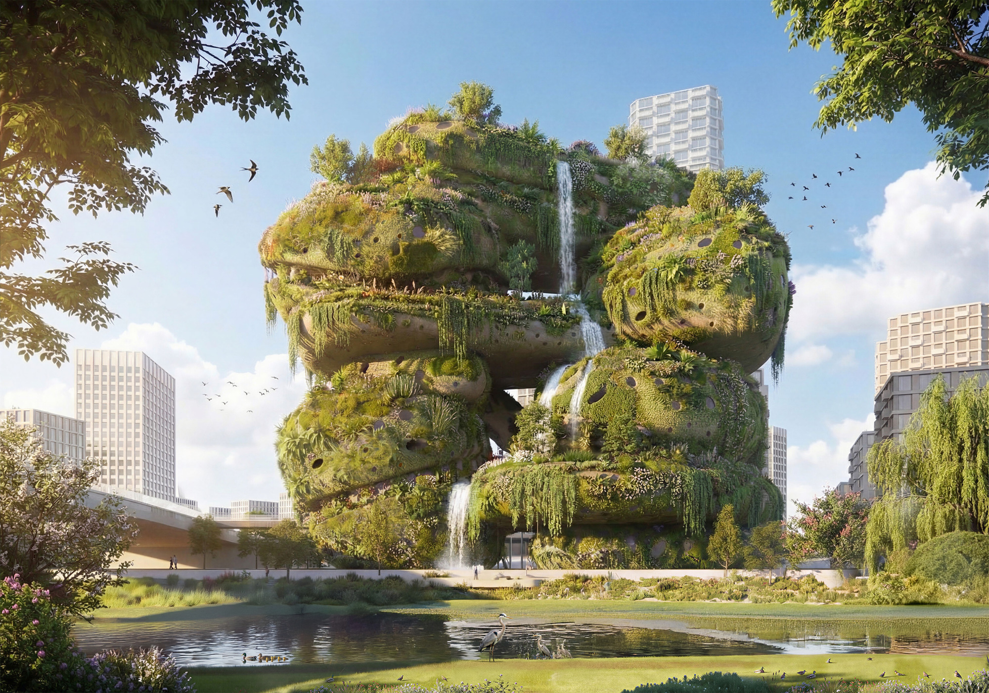 MVRDV, Heatherwick Studio e Mecanoo entre as cinco equipes selecionadas para o marco de sustentabilidade em turnos em Rotterdam