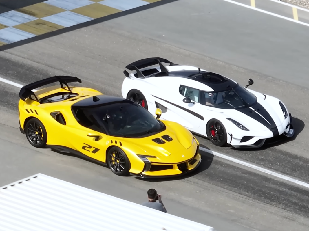 Confronto de Drag Race de 2.500 HP: Koenigsegg Regera vs. Ferrari SF90XX