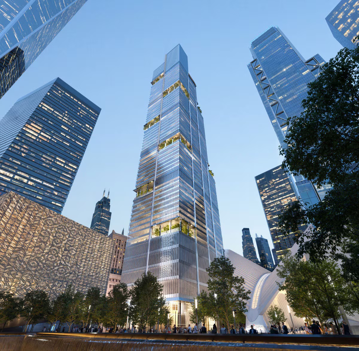 O Two World Trade Center da Foster + Partners é revelado em novas representações e a construção começará em 2026