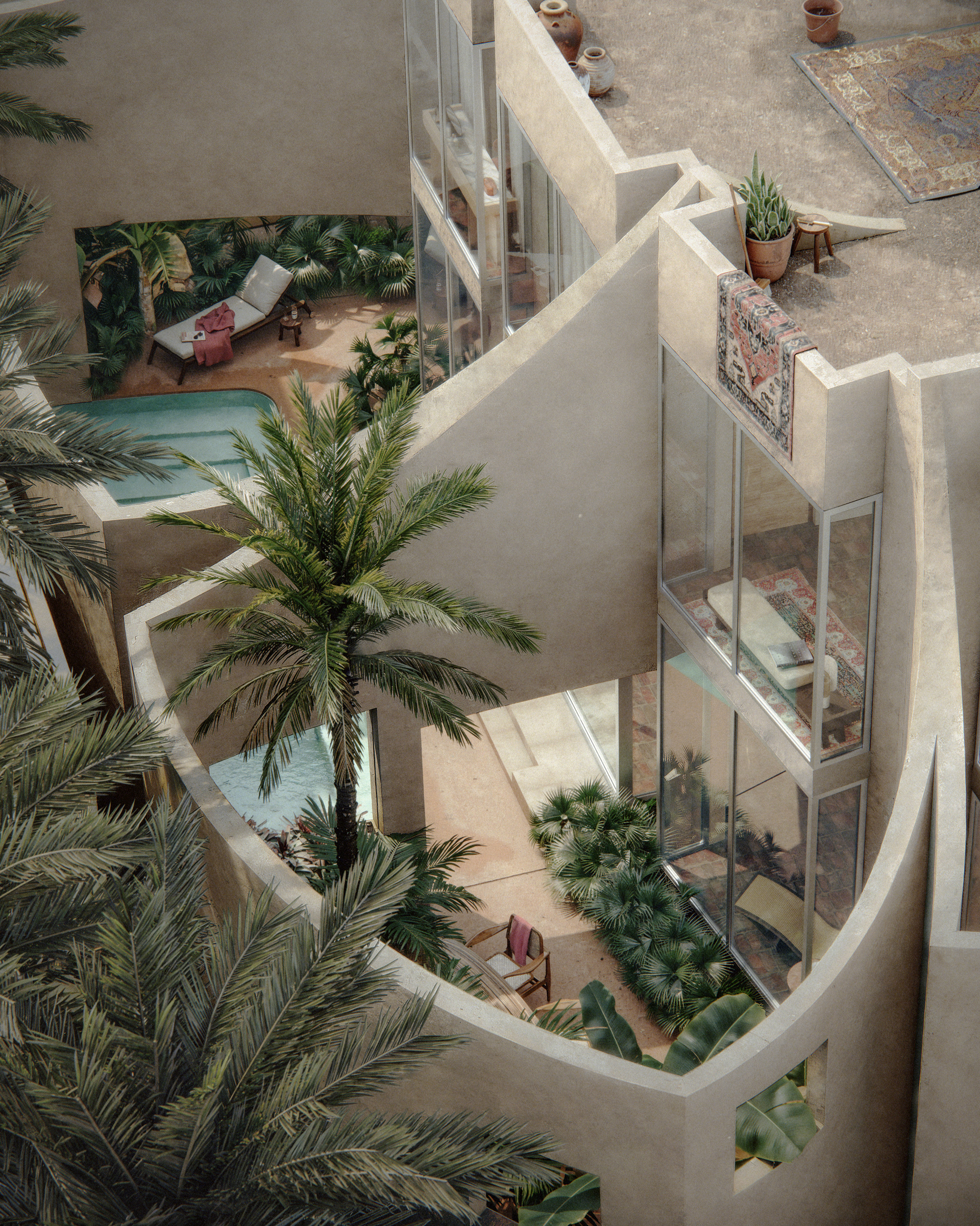 Retrocessos como pátios: como a arquitetura civil reimagina a Casa do Golfo no Bahrein
