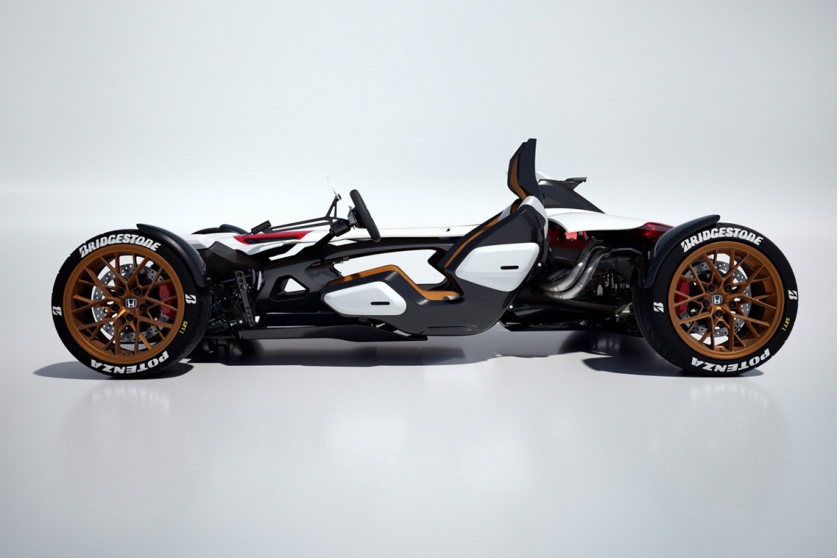 É uma pena que a Honda nunca tenha construído o projeto 2 e 4 Track Day Rocket