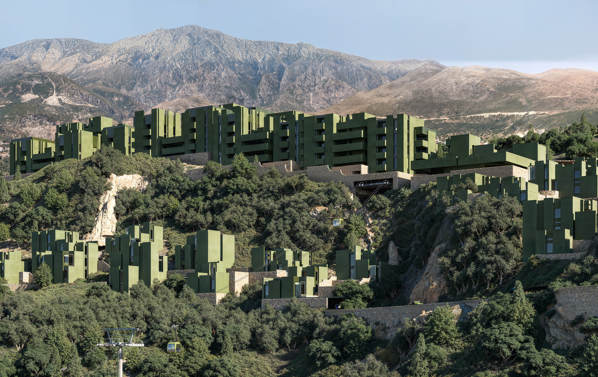 Bofill Taller de Arquitectura lança resort inspirado na paisagem em Dhërmi, Albânia