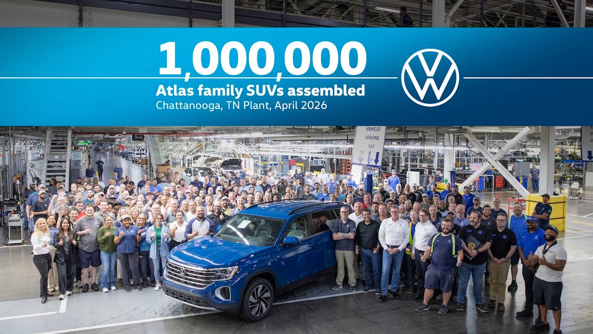 A fábrica americana da Volkswagen acaba de atingir um enorme marco de 1,85 milhão de veículos