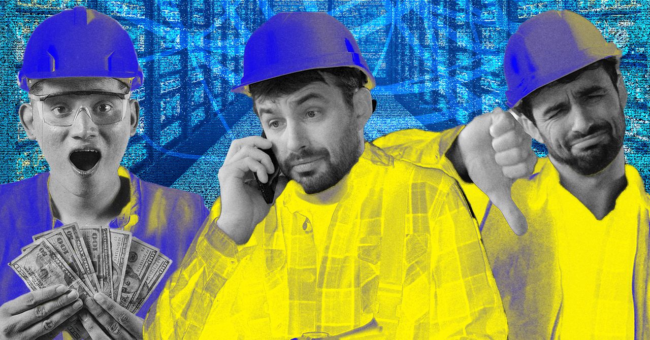 Alguns eletricistas acham que construir data centers é algo para esgotar