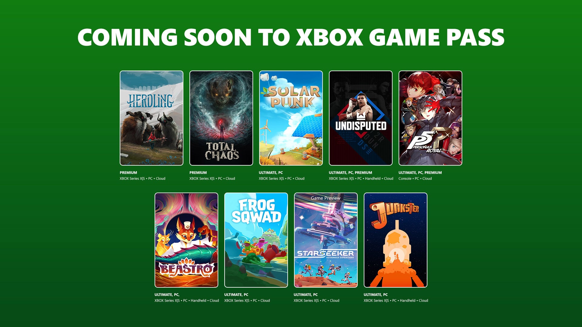 Game Pass adiciona STARSEEKER: Astroneer Expeditions, Beastro, Undisputed e muito mais do início a meados de junho