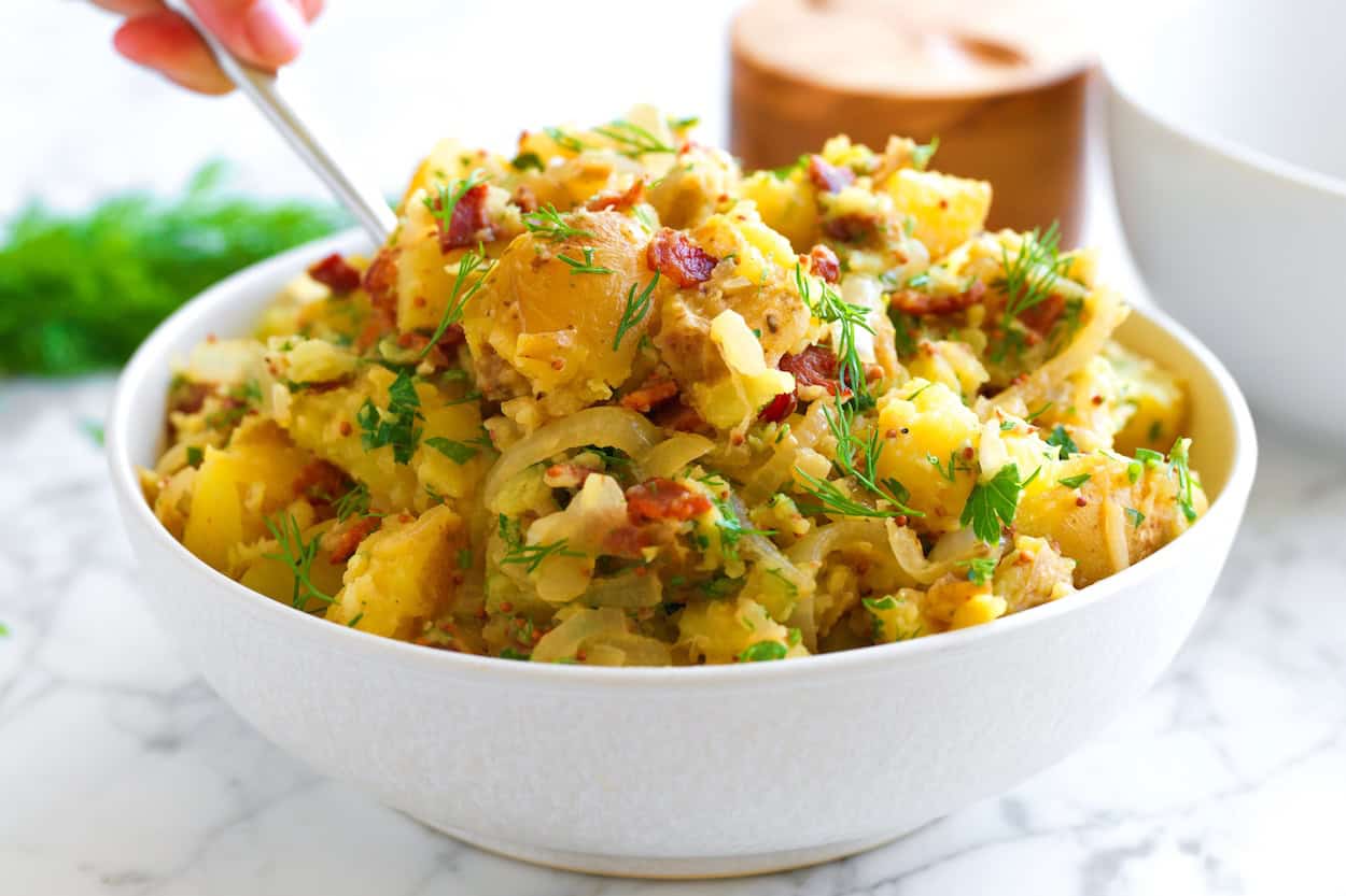 Receita de Salada de Batata Alemã