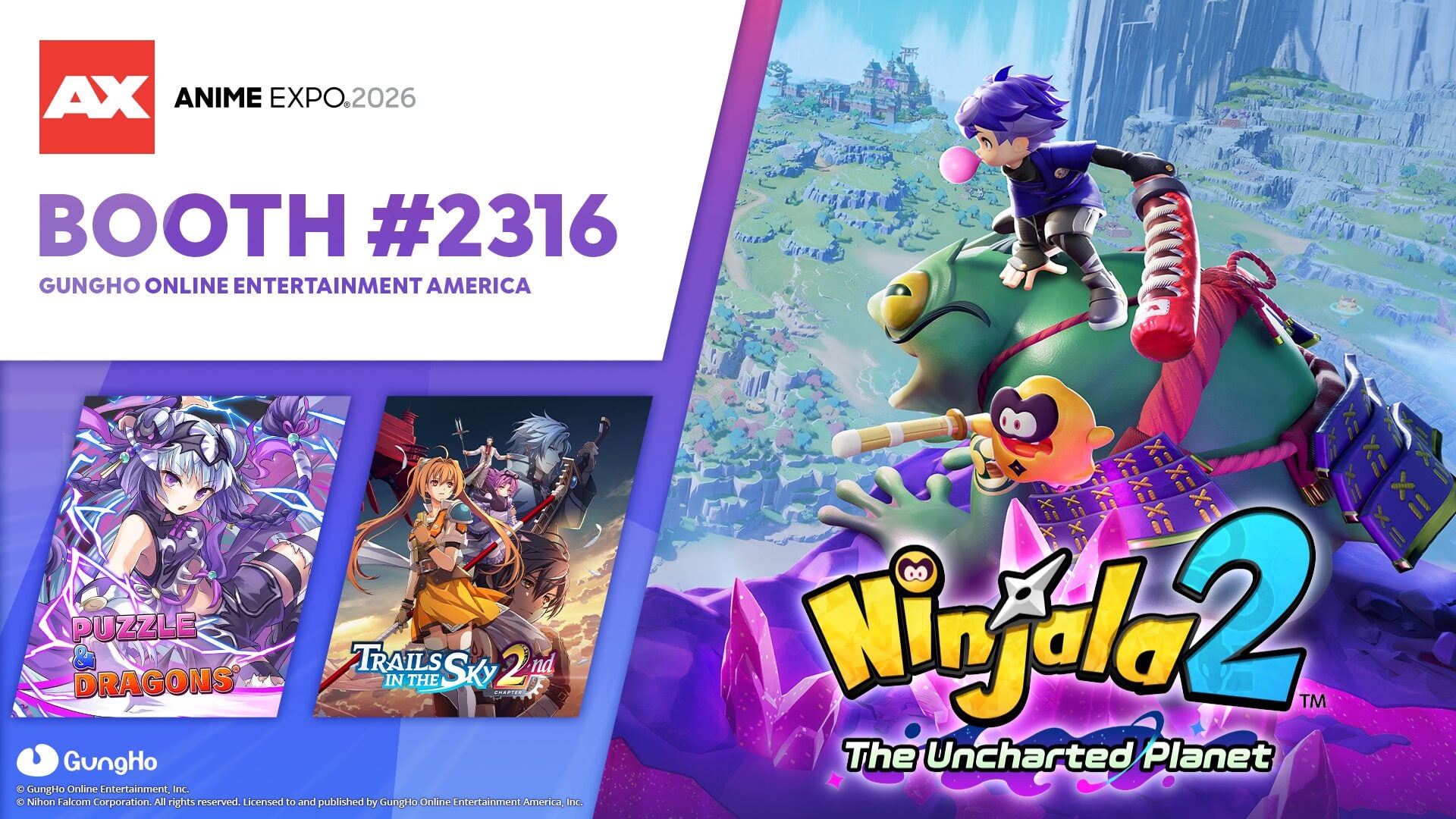 GungHo Online Entertainment anuncia planos para Anime Expo 2026