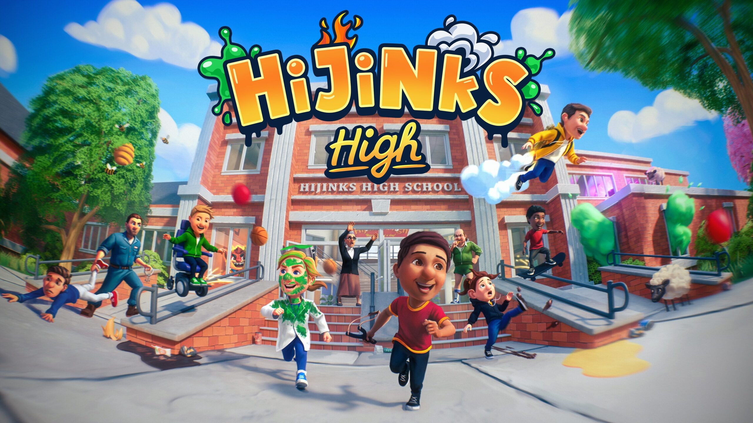 Sackbird Studios anuncia jogo de festa multijogador escolar Hijinks High para consoles e PC