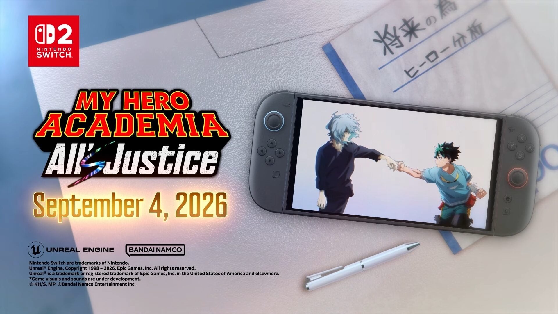 My Hero Academia: All’s Justice chegando ao Switch 2 em 3 de setembro no Japão, 4 de setembro em todo o mundo